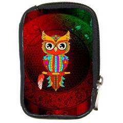 Cute Owl, Mandala Design Compact Camera Cases by FantasyWorld7