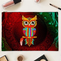 Cute Owl, Mandala Design Cosmetic Bag (xxl)  by FantasyWorld7