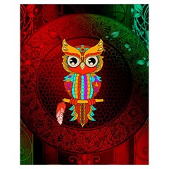 Cute Owl, Mandala Design Drawstring Bag (small) by FantasyWorld7