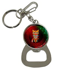 Cute Owl, Mandala Design Bottle Opener Key Chains by FantasyWorld7