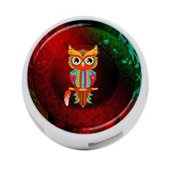 Cute Owl, Mandala Design 4-port Usb Hub (two Sides)  by FantasyWorld7