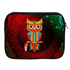 Cute Owl, Mandala Design Apple Ipad 2/3/4 Zipper Cases by FantasyWorld7