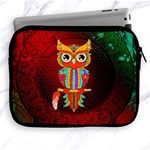 Cute Owl, Mandala Design Apple iPad 2/3/4 Zipper Cases Front