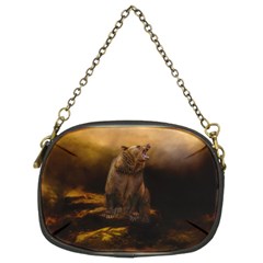 Roaring Grizzly Bear Chain Purses (two Sides)  by gatterwe