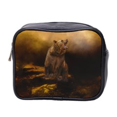 Roaring Grizzly Bear Mini Toiletries Bag 2-side by gatterwe