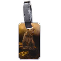 Roaring Grizzly Bear Luggage Tags (two Sides) by gatterwe