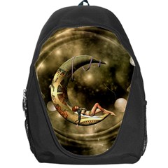 Steampunk Lady  In The Night With Moons Backpack Bag by FantasyWorld7