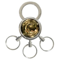 Steampunk Lady  In The Night With Moons 3-ring Key Chains by FantasyWorld7