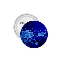 Floral Design, Cherry Blossom Blue Colors 1.75  Buttons