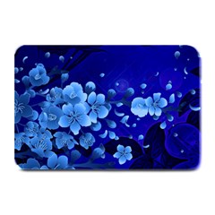 Floral Design, Cherry Blossom Blue Colors Plate Mats