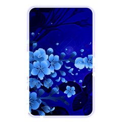 Floral Design, Cherry Blossom Blue Colors Memory Card Reader