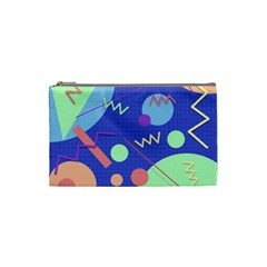 Memphis #42 Cosmetic Bag (small)  by RockettGraphics