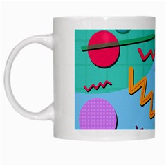 Memphis #10 White Mugs by RockettGraphics