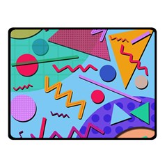 Memphis #10 Double Sided Fleece Blanket (small)  by RockettGraphics