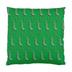 Giraffe Pattern Wallpaper Vector Standard Cushion Case (two Sides) by Nexatart