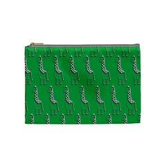 Giraffe Pattern Wallpaper Vector Cosmetic Bag (medium)  by Nexatart