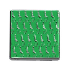 Giraffe Pattern Wallpaper Vector Memory Card Reader (square) by Nexatart