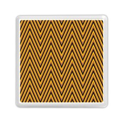 Chevron Brown Retro Vintage Memory Card Reader (square)  by Nexatart