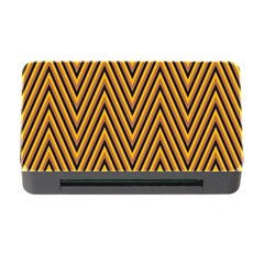 Chevron Brown Retro Vintage Memory Card Reader With Cf by Nexatart