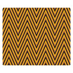 Chevron Brown Retro Vintage Double Sided Flano Blanket (small)  by Nexatart