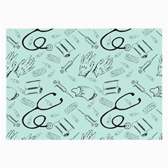 Pattern Medicine Seamless Medical Large Glasses Cloth (2-side) by Nexatart