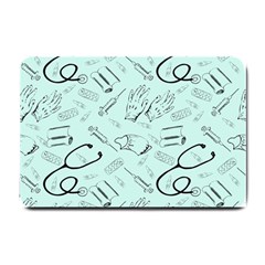 Pattern Medicine Seamless Medical Small Doormat  by Nexatart