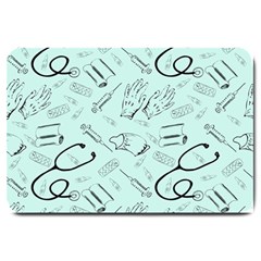 Pattern Medicine Seamless Medical Large Doormat  by Nexatart