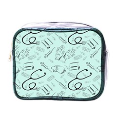 Pattern Medicine Seamless Medical Mini Toiletries Bags by Nexatart