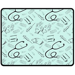 Pattern Medicine Seamless Medical Double Sided Fleece Blanket (medium)  by Nexatart