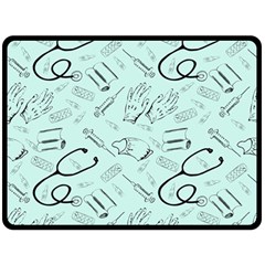 Pattern Medicine Seamless Medical Double Sided Fleece Blanket (large)  by Nexatart