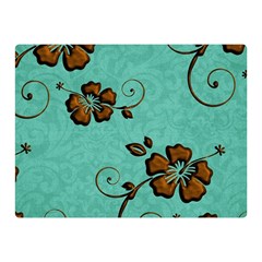 Chocolate Background Floral Pattern Double Sided Flano Blanket (mini)  by Nexatart