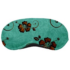 Chocolate Background Floral Pattern Sleeping Masks by Nexatart