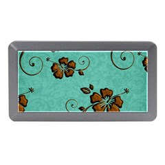 Chocolate Background Floral Pattern Memory Card Reader (mini) by Nexatart