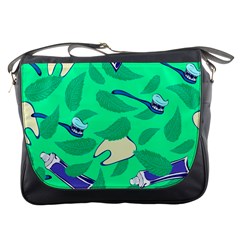 Pattern Seamless Background Desktop Messenger Bags by Nexatart