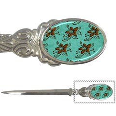 Chocolate Background Floral Pattern Letter Openers