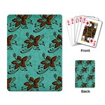 Chocolate Background Floral Pattern Playing Card Back