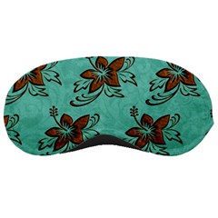 Chocolate Background Floral Pattern Sleeping Masks