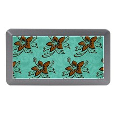 Chocolate Background Floral Pattern Memory Card Reader (mini) by Nexatart