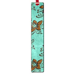 Chocolate Background Floral Pattern Large Book Marks