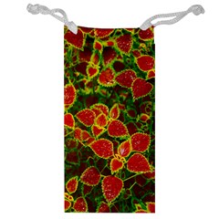 Flower Red Nature Garden Natural Jewelry Bag by Nexatart