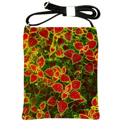 Flower Red Nature Garden Natural Shoulder Sling Bags by Nexatart