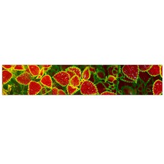 Flower Red Nature Garden Natural Flano Scarf (large) by Nexatart