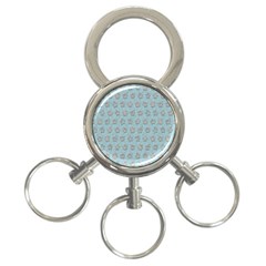 Texture Background Beige Grey Blue 3-ring Key Chains by Nexatart