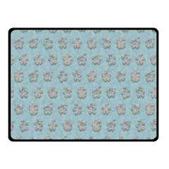 Texture Background Beige Grey Blue Fleece Blanket (small) by Nexatart