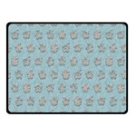 Texture Background Beige Grey Blue Fleece Blanket (Small) 50 x40  Blanket Front