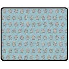 Texture Background Beige Grey Blue Double Sided Fleece Blanket (medium)  by Nexatart