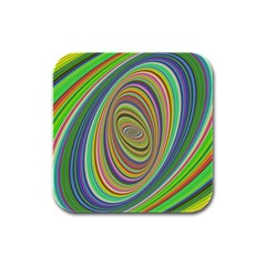 Ellipse Background Elliptical Rubber Square Coaster (4 Pack)  by Nexatart