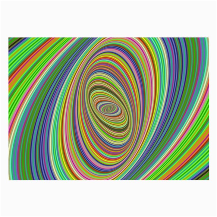 Ellipse Background Elliptical Large Glasses Cloth (2-Side)