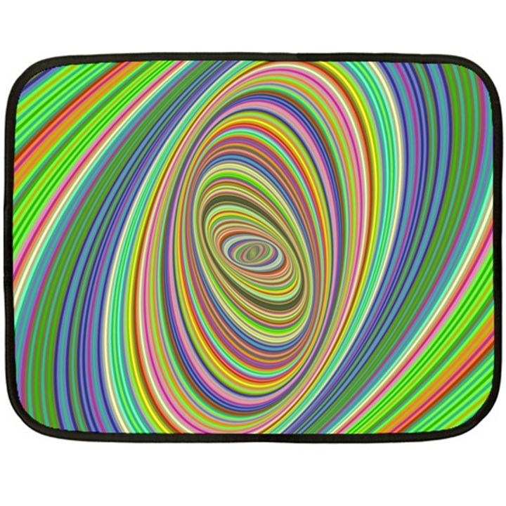 Ellipse Background Elliptical Double Sided Fleece Blanket (Mini) 