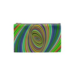 Ellipse Background Elliptical Cosmetic Bag (small)  by Nexatart